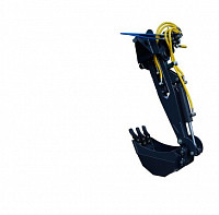 Экскаваторная лапа с поворотным механизмом (обратная лопата)